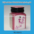 Brightly red ceramic storage tank